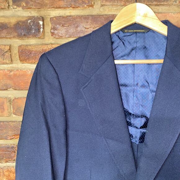 Kingsridge Vintage Navy Blue 2-Button Blazer Jacket Sports Coat Men's Size 46 - Picture 2 of 9